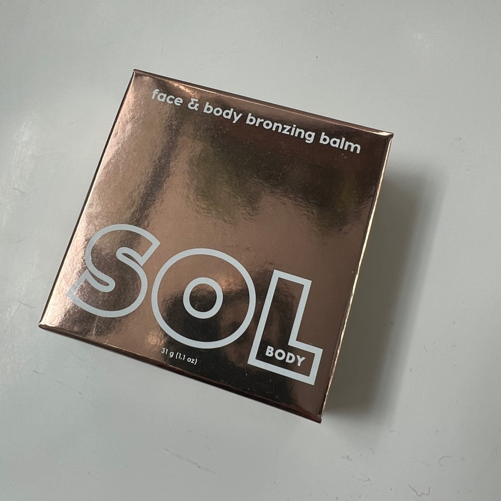 SOL Face & Body Bronzing Balm w/ Kabuki Brush, Medium Dark